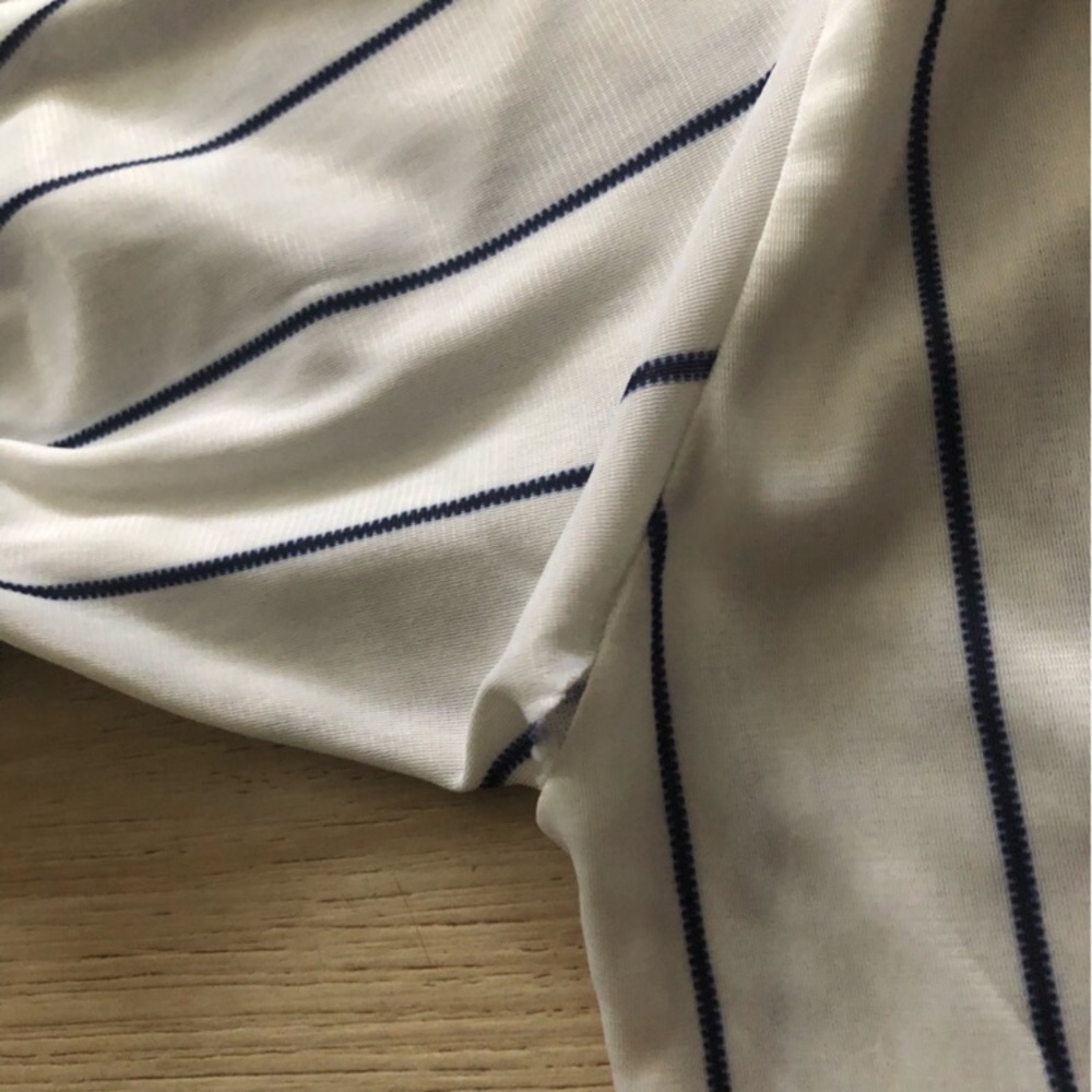 Vintage New York Yankees Striped Jersey in White and Black - Picture 5 of 11